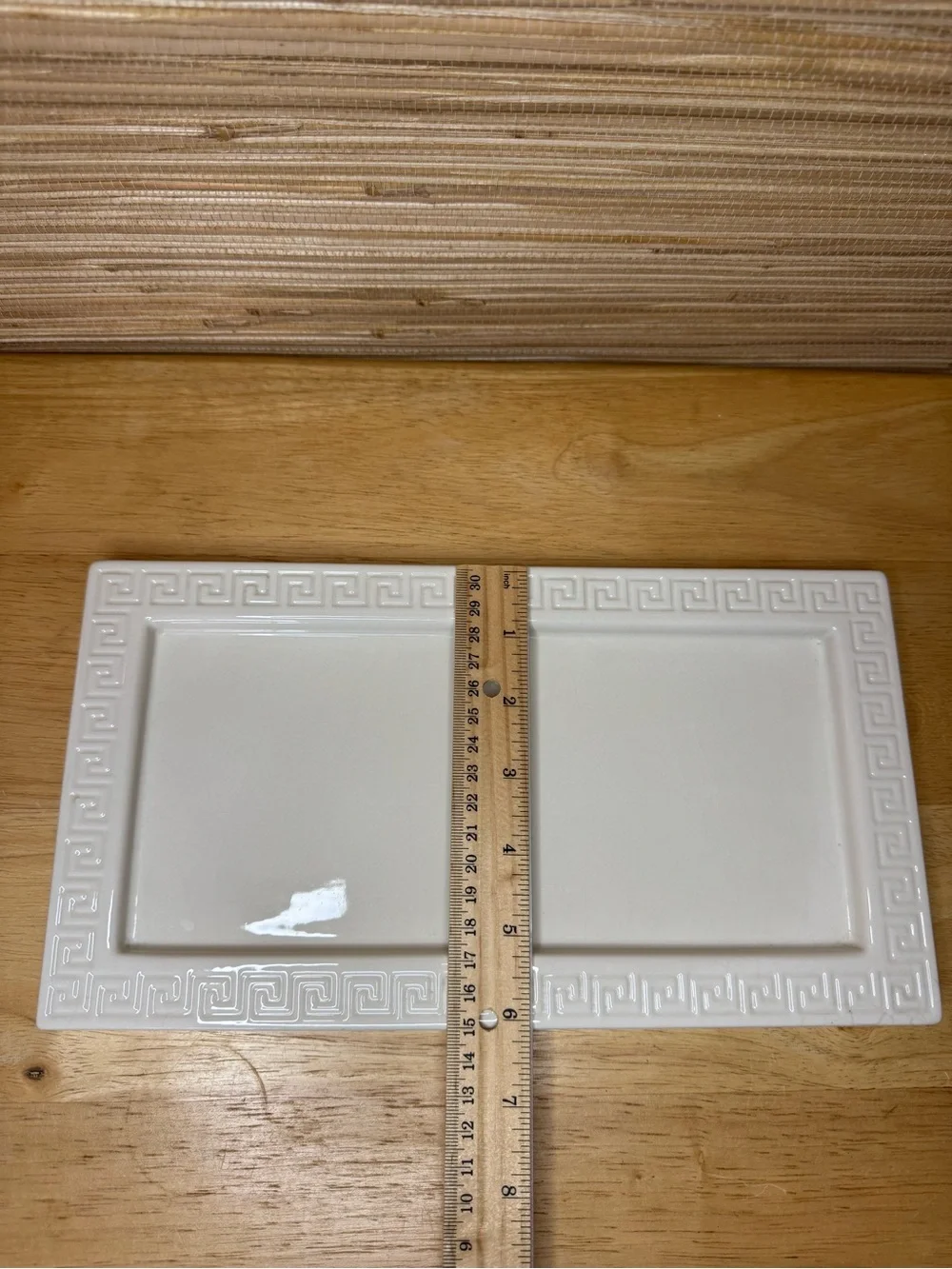 Jonathan Adler Happy Home Greek Key Ceramic Tray
